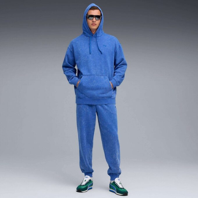 Męskie spodnie dresowe z polaru Elevated Essentials Acid Wash