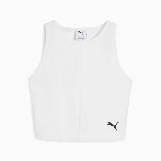 Niezbędny damski prążkowany top typu crop-top Niezbędny damski prążkowany top typu crop-top