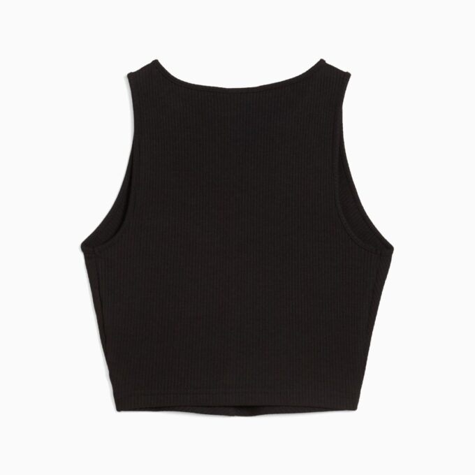 Niezbędny damski prążkowany top typu crop-top Niezbędny damski prążkowany top typu crop-top