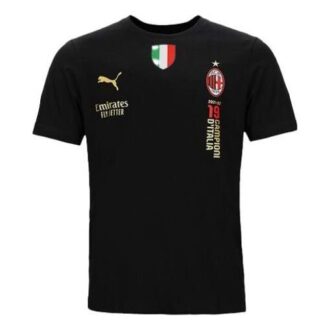 Oficjalna koszulka włoskich mistrzów AC Milan w kolorze czarnym