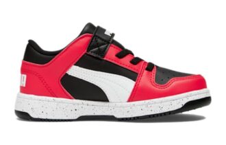 (PS) Rebound V6 Low „Wysokie ryzyko, czerwony, czarny”