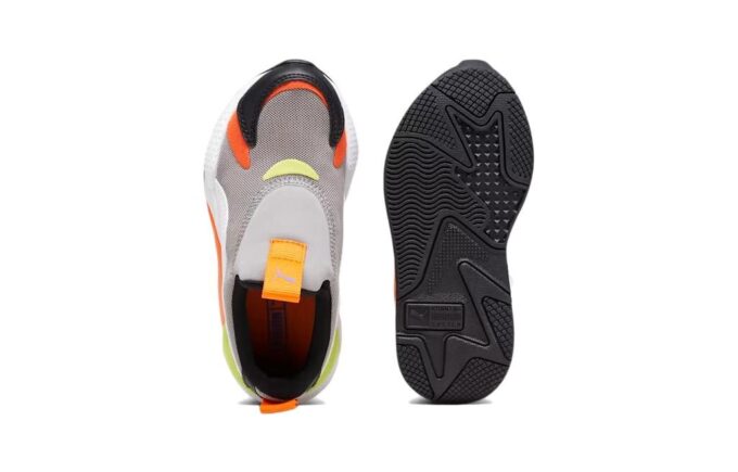 (PS) RS-X3 Slip-On „Concrete Grey Rickie Orange”