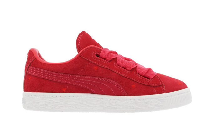 (PS) Zamszowe buty sportowe Ps Heart w kolorze czerwonym