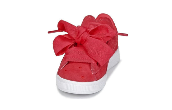 (PS) Zamszowe buty sportowe Ps Heart w kolorze czerwonym
