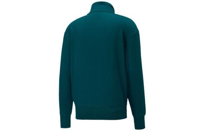 PUMA x Ami Bluza z zamkiem błyskawicznym w kolorze zielonym