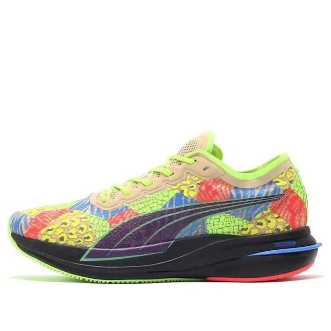 PUMA x Atmos Deviate Nitro „Zielony Czerwony Niebieski”