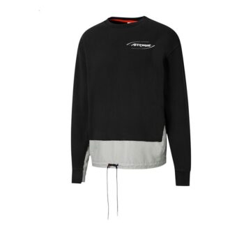PUMA x ATPT Nadruk krzyżowy Łączenie Luźny Okrągły Dekolt Czarny PUMA x ATPT Nadruk krzyżowy Łączenie Luźny Okrągły Dekolt Czarny