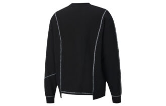 PUMA x ATTEMPT Crossover Casual Okrągły dekolt Kontrastowe kolory Długie rękawy Czarny PUMA x ATTEMPT Crossover Casual Okrągły dekolt Kontrastowe kolory Długie rękawy Czarny