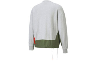 PUMA x ATTEMPT Krzyżowe łączenie casualowe okrągły dekolt szary PUMA x ATTEMPT Krzyżowe łączenie casualowe okrągły dekolt szary