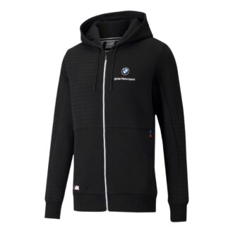 PUMA x BMW M Motorsport Regular Fit Bluza z kapturem i zamkiem błyskawicznym Regular Fit w kolorze czarno-białym PUMA x BMW M Motorsport Regular Fit Bluza z kapturem i zamkiem błyskawicznym Regular Fit w kolorze czarno-białym