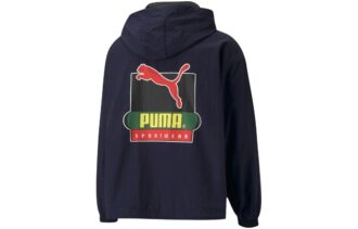 PUMA x Butter Goods Lekka bluza z kapturem i zamkiem błyskawicznym w kolorze granatowym PUMA x Butter Goods Lekka bluza z kapturem i zamkiem błyskawicznym w kolorze granatowym