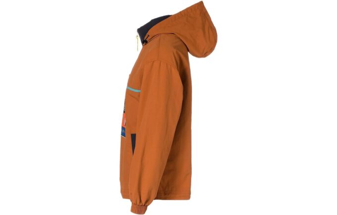 PUMA x Butter Goods Lekka bluza z kapturem i zamkiem błyskawicznym w stylu Pop Over Top w kolorze brązowym