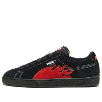 PUMA x Butter Goods Zamszowe Klasyczne Buty „Czarno-Czerwone”