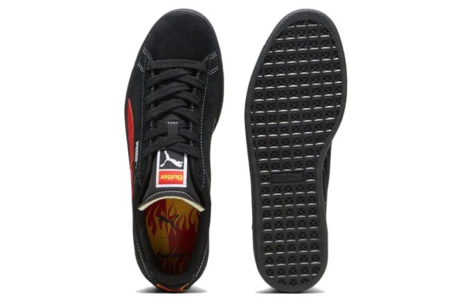 PUMA x Butter Goods Zamszowe Klasyczne Buty „Czarno-Czerwone”