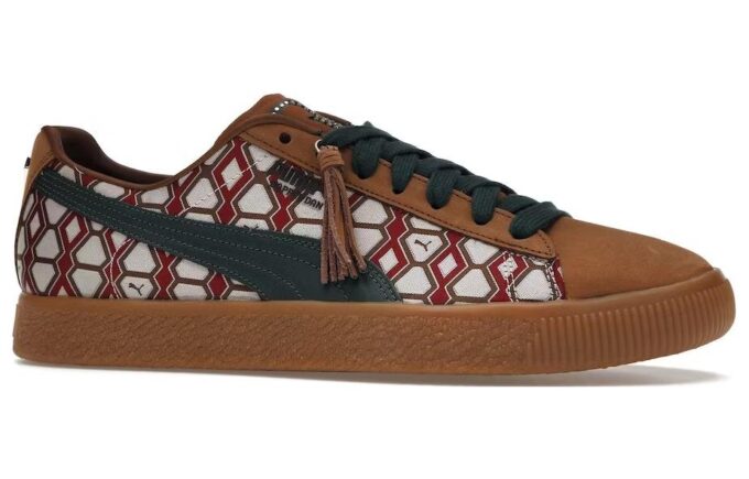 PUMA x Dapper Dan Clyde Vintage „Pre-Game Runway – Brown”