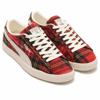 PUMA x Harris Tweed Suede Vintage „Tartan Red”