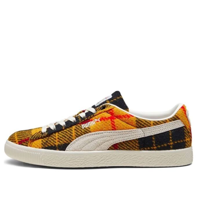 PUMA x Harris Tweed Suede Vintage „Tartan Yellow”