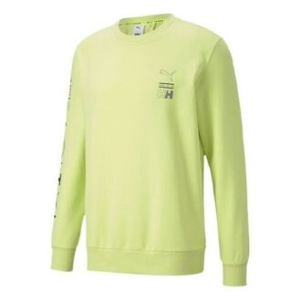 PUMA x Helly Hansen Unisex Bluza z okrągłym dekoltem Żółta PUMA x Helly Hansen Unisex Bluza z okrągłym dekoltem Żółta