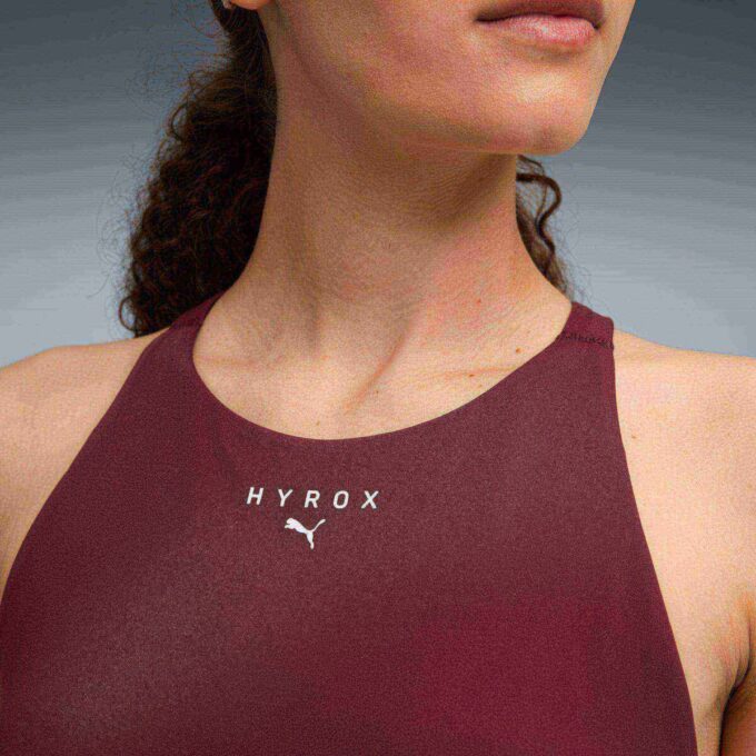 PUMA x HYROX Shapeluxe High Neck Damski biustonosz sportowy odprowadzający wilgoć i zapewniający średni poziom wsparcia