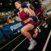 PUMA x HYROX Shapeluxe High Neck Damski biustonosz sportowy odprowadzający wilgoć i zapewniający średni poziom wsparcia