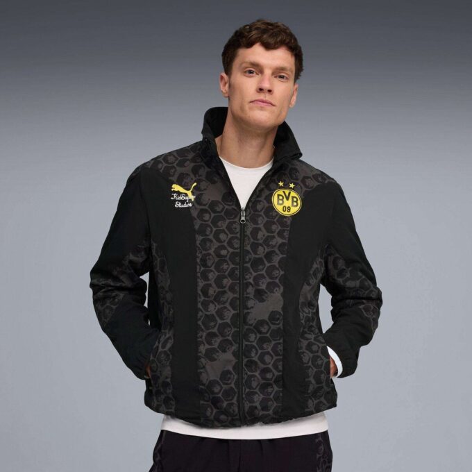 PUMA x KIDSUPER Borussia Dortmund Męska dwustronna wiatrówka piłkarska