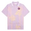 PUMA x KidSuper Dzianinowa koszulka polo w kolorze „Vivid Violet”