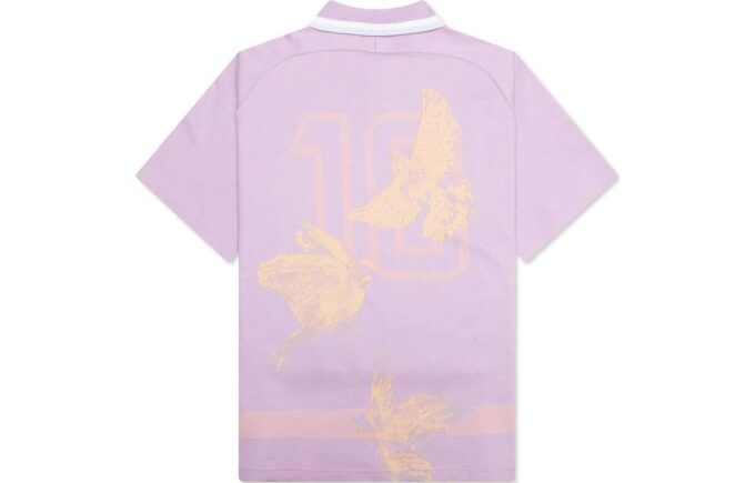 PUMA x KidSuper Dzianinowa koszulka polo w kolorze „Vivid Violet”