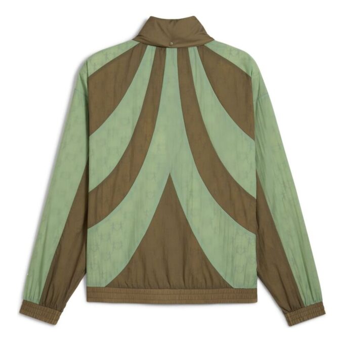 PUMA x KIDSUPER Kurtka wiatrówka Relaxed-Fit w kolorze Dusty Green
