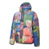 PUMA x Kidsuper Studio Puffer Jacket w kolorze niebieskim, czerwonym, zielonym i fioletowym