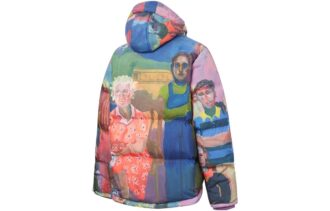 PUMA x Kidsuper Studio Puffer Jacket w kolorze niebieskim, czerwonym, zielonym i fioletowym PUMA x Kidsuper Studio Puffer Jacket w kolorze niebieskim, czerwonym, zielonym i fioletowym