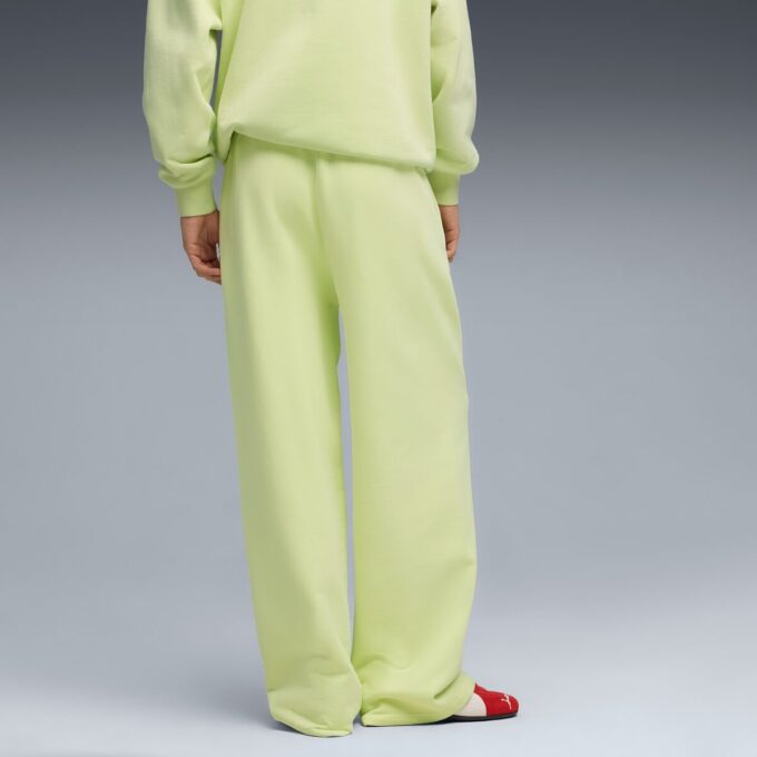 PUMA x MADHAPPY Polarowe spodnie dresowe z prostymi nogawkami PUMA x MADHAPPY Polarowe spodnie dresowe z prostymi nogawkami