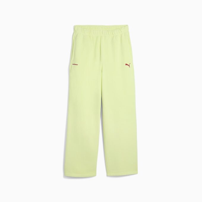 PUMA x MADHAPPY Polarowe spodnie dresowe z prostymi nogawkami PUMA x MADHAPPY Polarowe spodnie dresowe z prostymi nogawkami