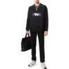 PUMA x Maison Kitsun sweter z zamkiem błyskawicznym w kolorze czarno-białym