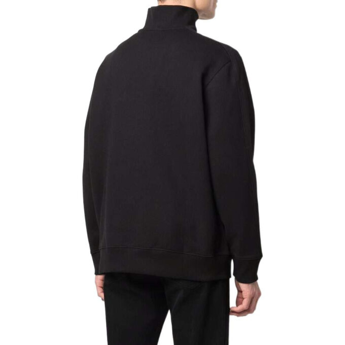 PUMA x Maison Kitsun sweter z zamkiem błyskawicznym w kolorze czarno-białym