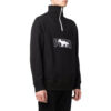 PUMA x Maison Kitsun sweter z zamkiem błyskawicznym w kolorze czarno-białym