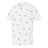 PUMA x Maison Kitsune Crossover Aop Tee z haftowanym logo, sportowy, okrągły dekolt, krótki rękaw, biały