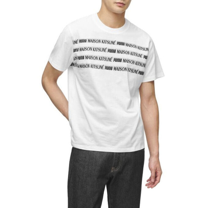 PUMA x Maison Kitsune Unisex Engineered Embroidery White