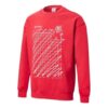 PUMA x Michael Lau Graficzny sweter z długim rękawem i okrągłym dekoltem w kolorze czerwonym