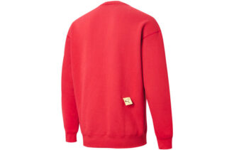 PUMA x Michael Lau Graficzny sweter z długim rękawem i okrągłym dekoltem w kolorze czerwonym