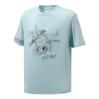 PUMA x Michael Lau Graphic Short T-Shirt „Blue Black”