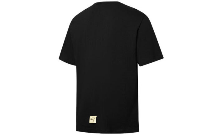 PUMA x MICHAEL LAU Wspólnie podpisany nadruk z kreskówek Casual Sport Okrągły kołnierzyk Męski Czarny
