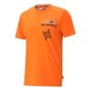 PUMA x Mr Doodle RELAXED TEE z nadrukiem i krótkim rękawem w kolorze ognistopomarańczowym