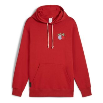 PUMA x ONE PIECE Bluza z kapturem z grafiką „Czerwona”