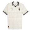 PUMA x PLEASURES Autentyczna koszulka piłkarska AC Milan w kolorze beżowym