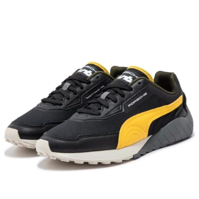 PUMA x Porsche Antypoślizgowe Niskie „Czarno-Żółte”