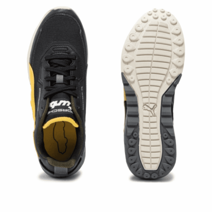 PUMA x Porsche Antypoślizgowe Niskie „Czarno-Żółte”