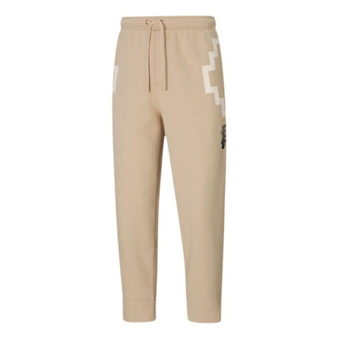 PUMA x PRONOUNCE Unisex 7/8 Spodnie z nadrukiem koronkowym, skrócone, khaki