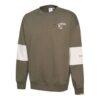 PUMA x Randomevent Sweter z okrągłym dekoltem w kolorze oliwkowo-zielonym i białym