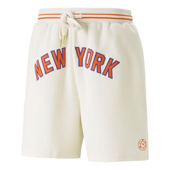PUMA x Rhuigi New York Basketball Shorts „Beige Red”