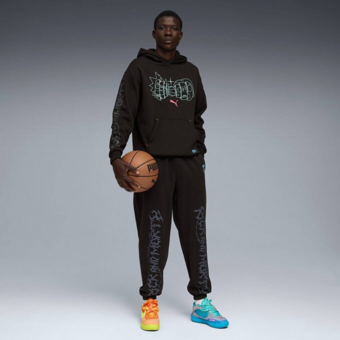 PUMA x RICK AND MORTY Męskie spodnie dresowe do koszykówki